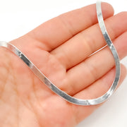 Sterling Silver Herringbone Necklace